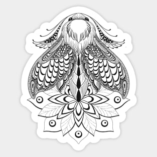 Moth mandala Sticker